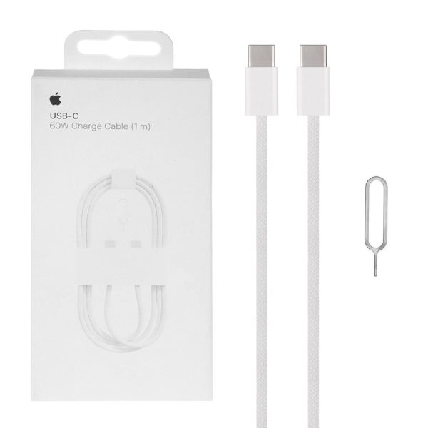 کابل شارژ فست آیفون 17 مدل 60W - سفید - اصلی - Image 2