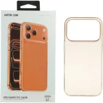 قاب اورجینال شفاف گرین لاین Delgado Pc Case مدل Apple iPhone 17 Pro نارنجی