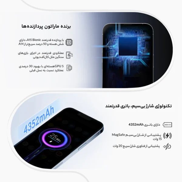 گوشی اپل مدل iPhone 13 Pro حافظه 256 گیگ CH آبی (کار کرده) - Image 13