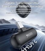 میکروفون بی سیم Yesido Lightning KR20 - مشکی (گارانتی 18 ماهه) - Image 4