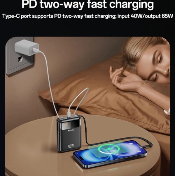پاوربانک Yesido 20000mAh مدل YP97 65W - مشکی (گارانتی 18 ماهه) - Image 6