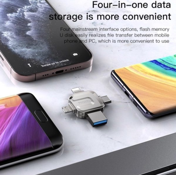 مبدل و فلش مموری Yesido مدل FL15 ظرفیت 256GB (گارانتی 18 ماهه) - Image 4