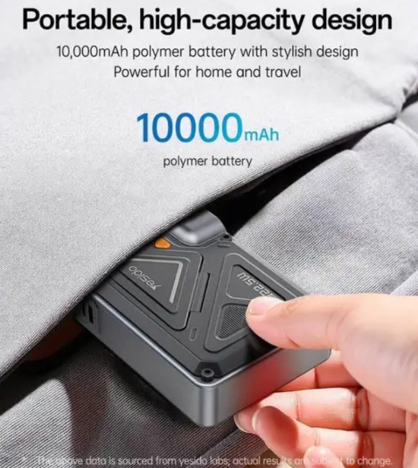 پاوربانک Yesido 10000mAh مدل YP89 - خاکستری (گارانتی 18 ماهه) - Image 7