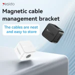 نگه دارنده کابل یسیدو مدل C216 مشکی بسته 4 عددی - Image 11