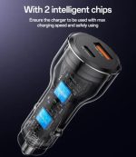 شارژر فندکی 118W Yesido مدل Y65 - مشکی (گارانتی 18 ماهه) - Image 4
