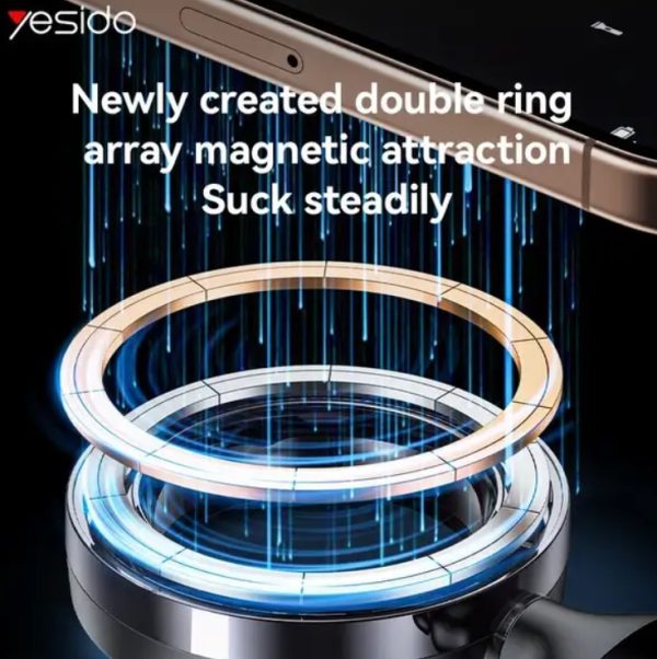 هولدر مگنتی گوشی موبایل Yesido مدل C217 - مشکی - Image 6