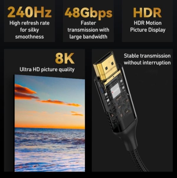 کابل 1.8 متری Yesido HDMI مدل HM11 - مشکی (گارانتی 18 ماهه) - Image 9