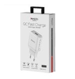 شارژر دیواری 18وات Yesido مدل YC22 - سفید (گارانتی 18 ماهه) - Image 3