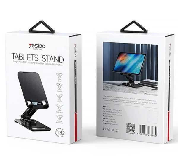 هولدر تبلت و موبایل پایه دار رومیزی Yesido مدل C183 - Image 10