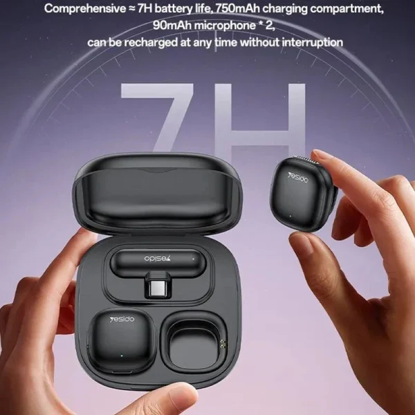 میکروفون بی سیم یسیدو Type-C مدل KR21 - Image 8