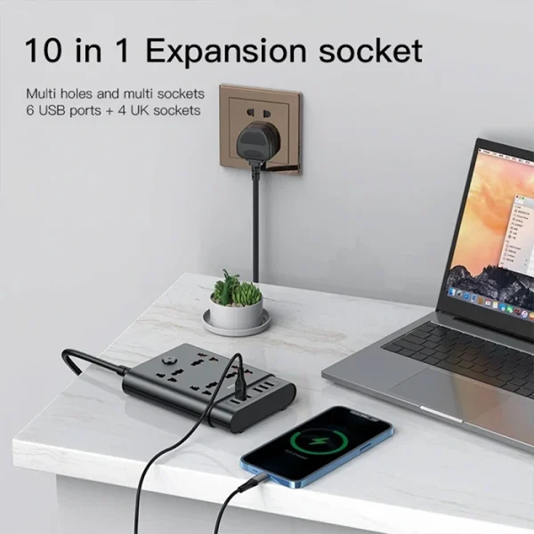 چندراهی برق هوشمند 3 متری 4 خانه یسیدو مدل MC08 - Image 6