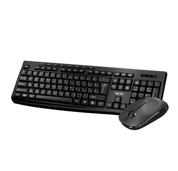کیبورد و ماوس بی سیم TSCO مدل TKM 7027W - مشکی - Image 2