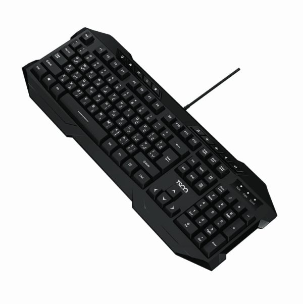 کیبورد باسیم TSCO مدل TK 8042 - مشکی - Image 4