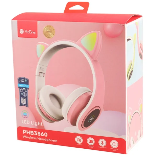 هدفون بی سیم ProOne مدل PHB3560 سبز - Image 8