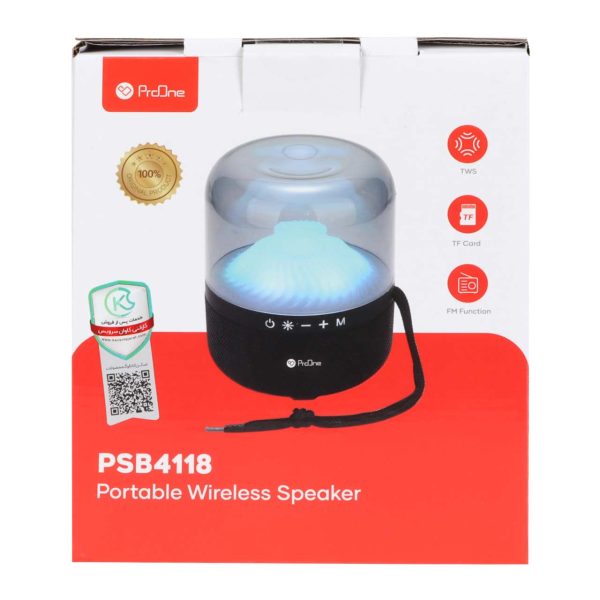 اسپیکر بلوتوثی پرووان مدل PSB4118 خاکستری - Image 8