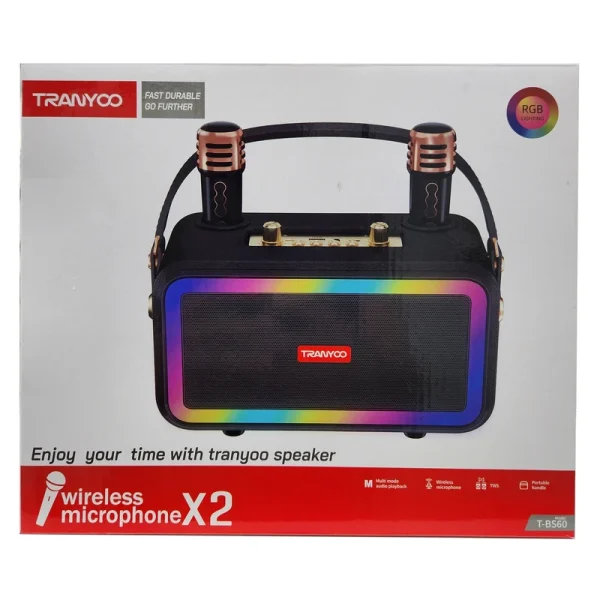 اسپیکر بی سیم TRANYOO مدل T-BS60 - Image 3