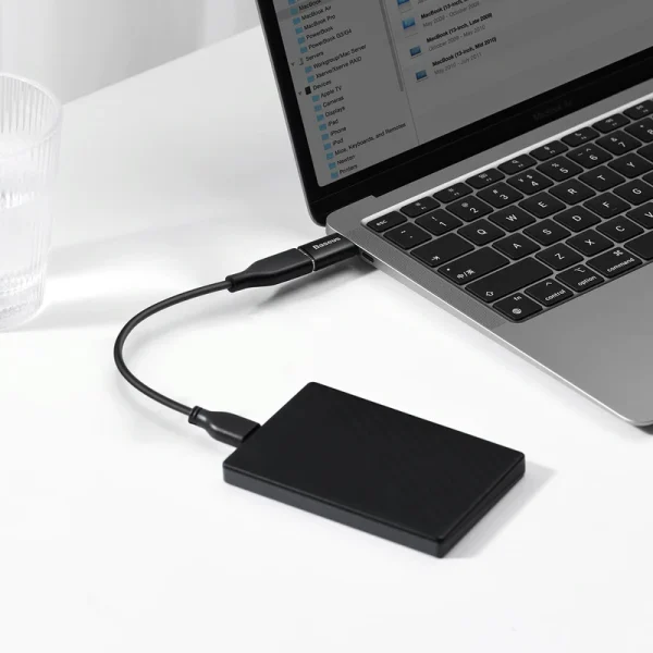 تبدیل Type-C To USB3.1 بیسوس مدل Ingenuity Series مشکی - Image 14