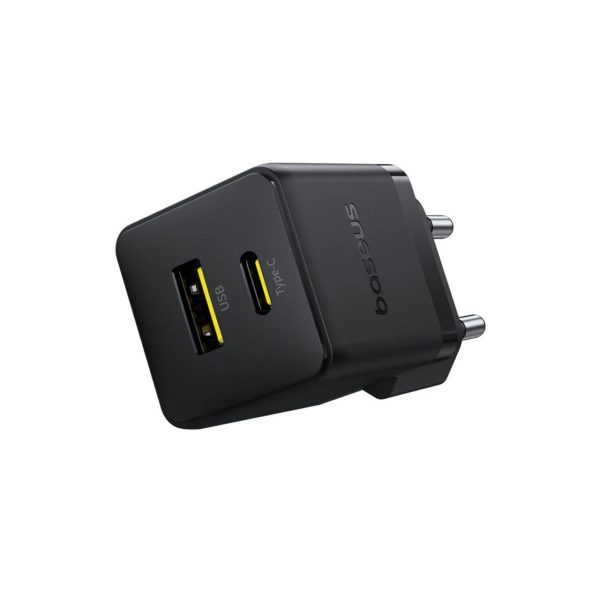 شارژ دیواری فست و PD بیسوس مدل Palm مشکی - Image 3