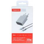 شارژر دیواری 30 وات ترانیو مدل T-EU13C - Image 2