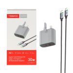 شارژر دیواری PD و فست دو پورت ترانیو مدل T-UK13 C