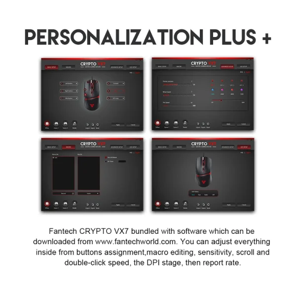 ماوس مخصوص بازی فنتک مدل VX7 CRYPTO - Image 7