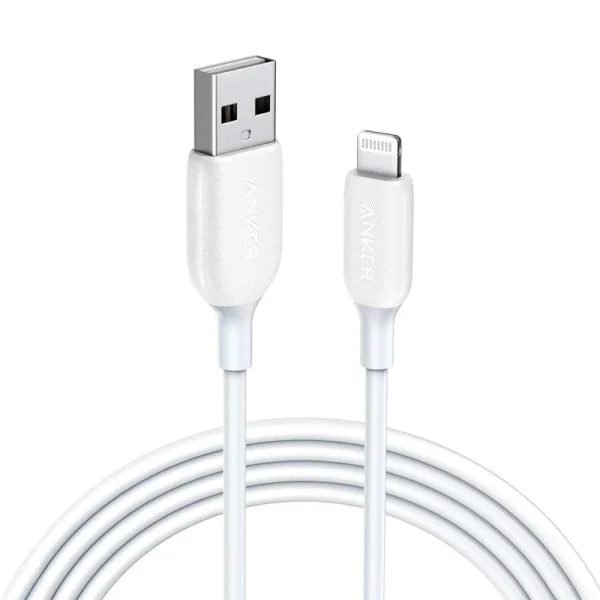 کابل شارژ آیفون انکر مدل PowerLine III A8813H21 سفید - Image 2