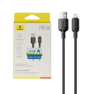 کابل شارژ فست آیفون بیسوس مدل Silky CB000115