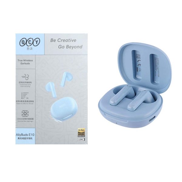 ایرفون بی سیم QCY مدل Ailybuds E10 آبی - Image 2