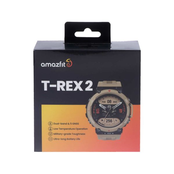 ساعت هوشمند مدل AmazFit T-rex2 مدل A2170 خاکی - Image 3