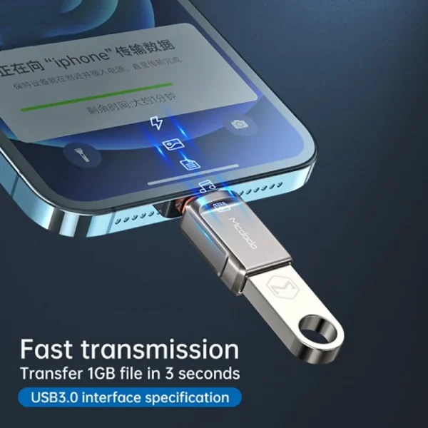 تبدیل USB به لایتینینگ مک دودو مدل OT-8600 - Image 4