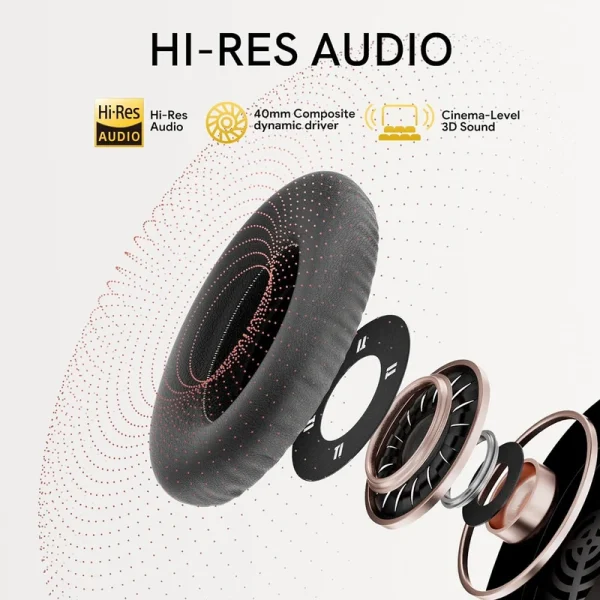 هدفون بی سیم QCY مدل H3 مشکی - Image 10