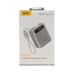 پاوربانک فست شارژ QCY مدل PB10D نقره ای - Image 2
